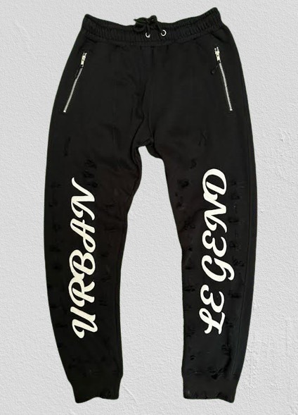 Distressed Jogger Set